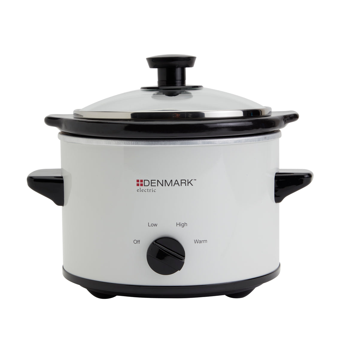 1.5-Quart Electric Slow Cooker with Non-Stick Removable Pot, White