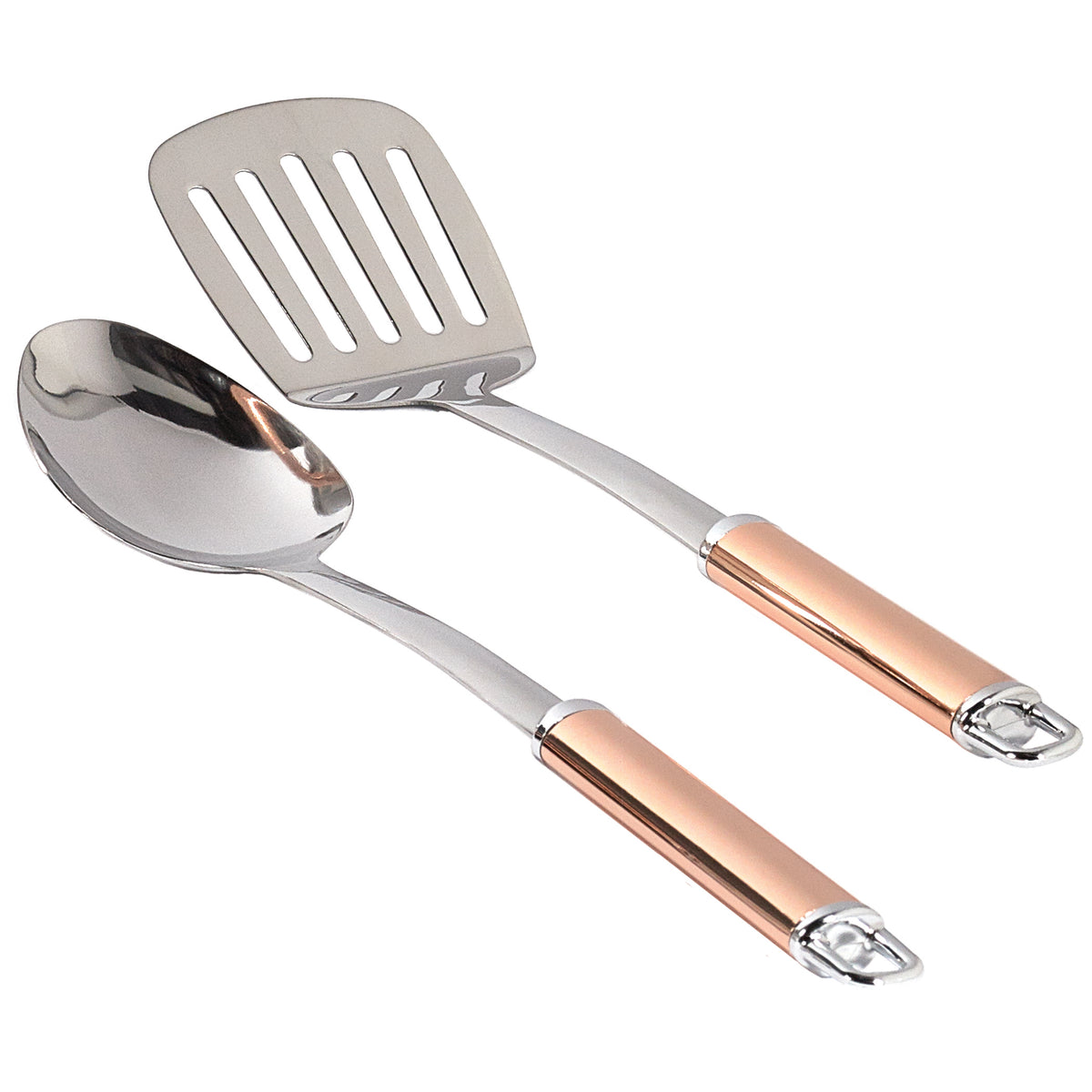 10-Piece Stainless Steel Cookware Set with Rose Gold