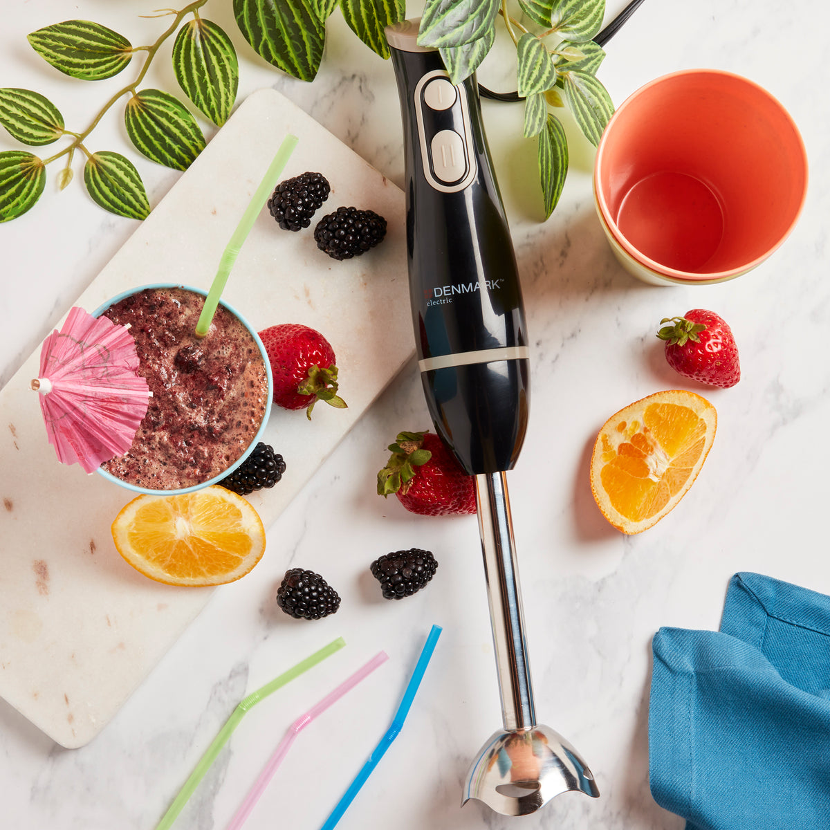 2-Speed Hand Held Immersion Blender, Black