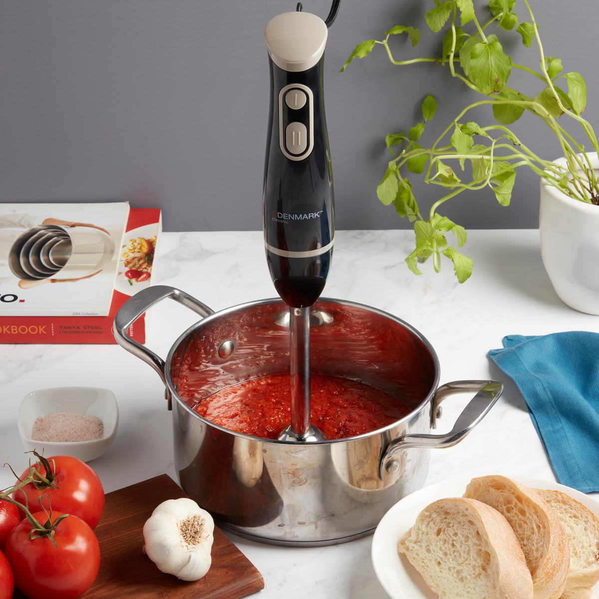 2-Speed Hand Held Immersion Blender, Black