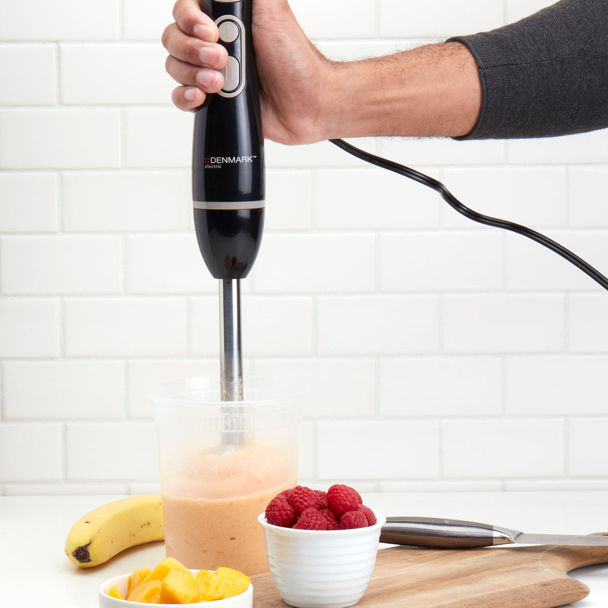 2-Speed Hand Held Immersion Blender, Black