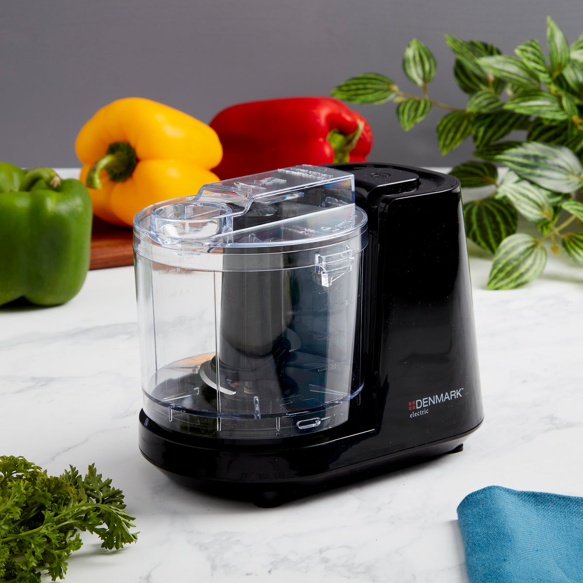 1.5-Cup Food Chopper Processor with One-Touch Pulse Control, Black