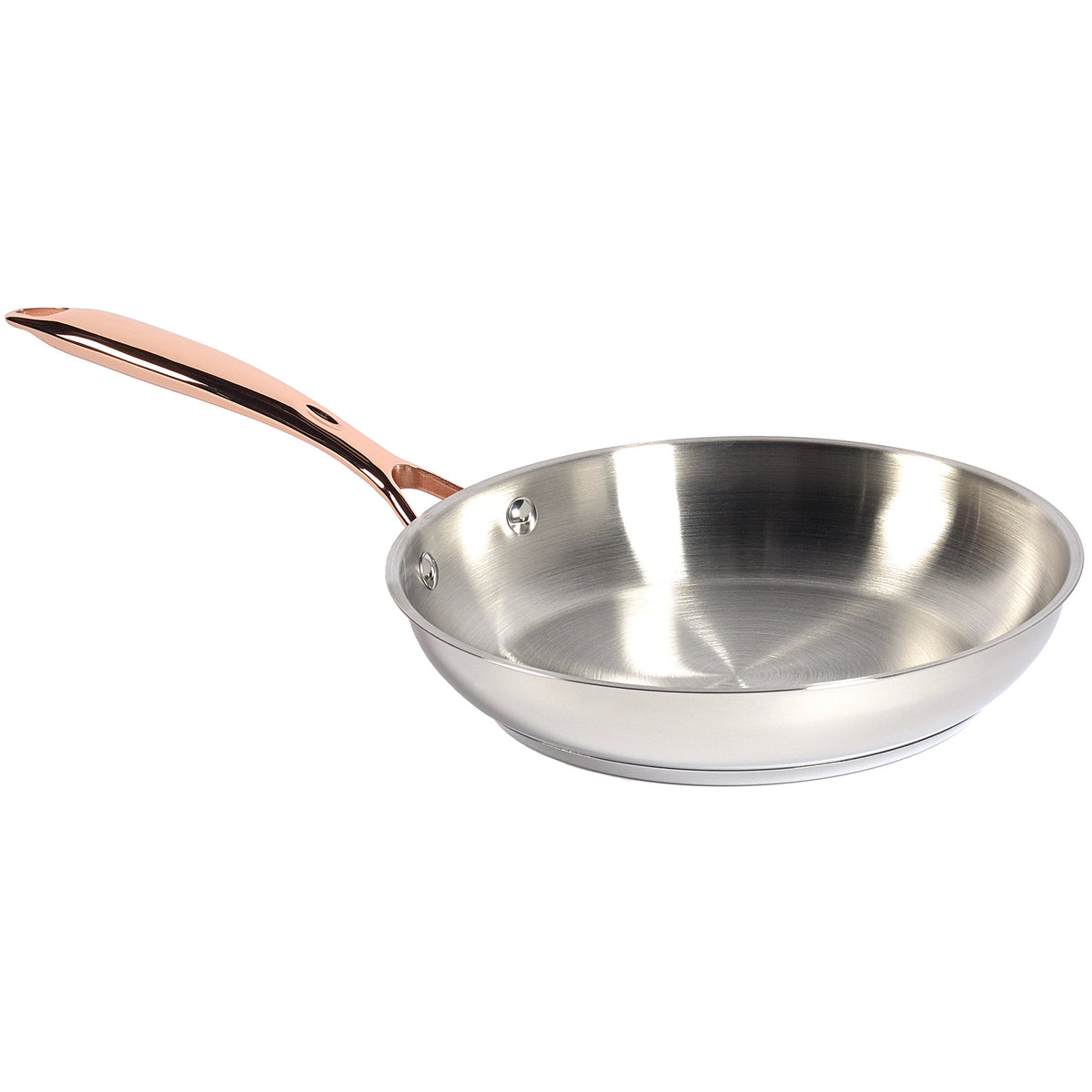 10-Piece Stainless Steel Cookware Set with Rose Gold