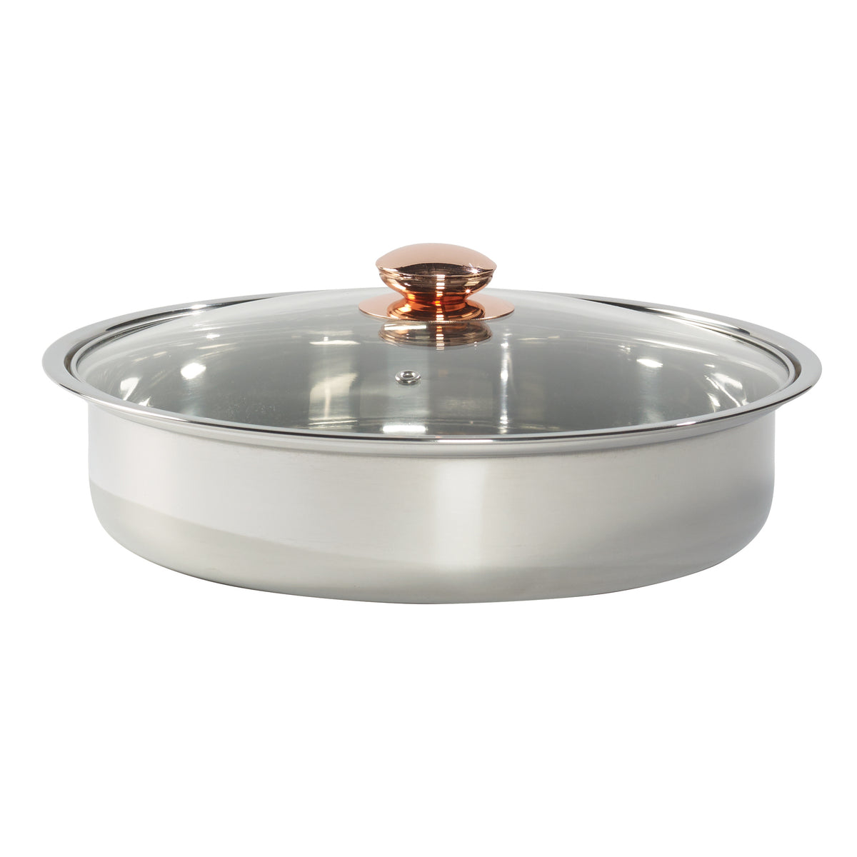 4-Quart Stainless-Steel Chafing Dish with Rose Gold, 8-Piece Set