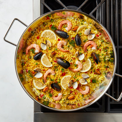 16" Stainless Steel Paella Pan