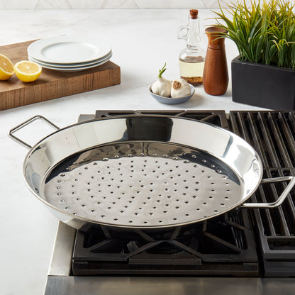 16" Stainless Steel Paella Pan