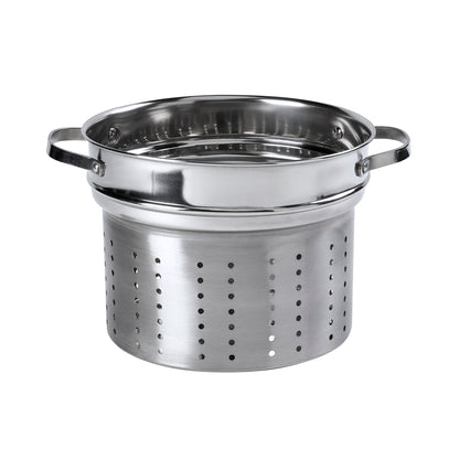 8-Quart Stainless Steel Multi Cooker Stock Pot with Steamer Insert