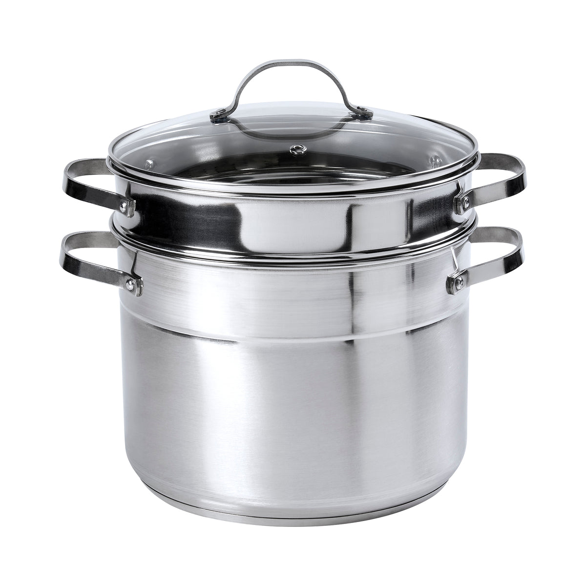 8-Quart Stainless Steel Multi Cooker Stock Pot with Steamer Insert