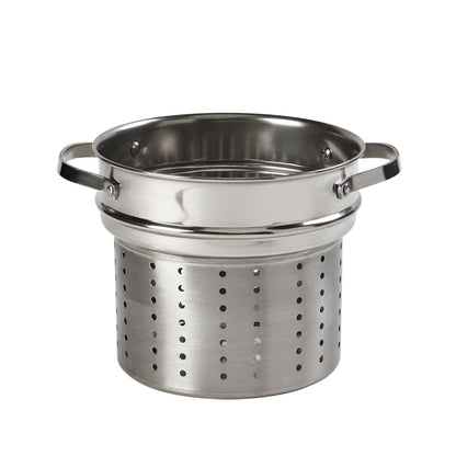 6-Quart Stainless Steel Multi Cooker Stock Pot with Steamer Insert
