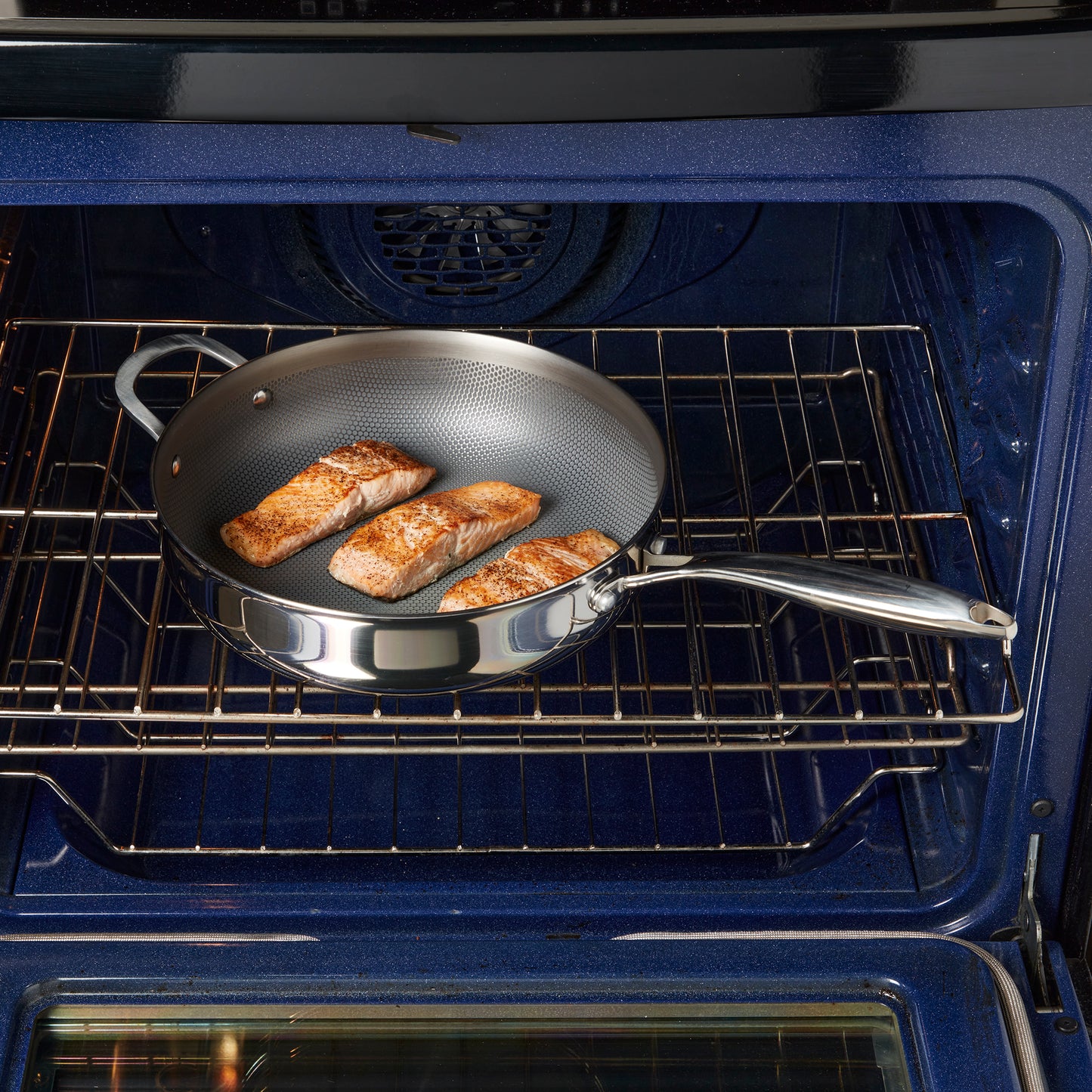11.25" Titanium Sauté Pan with GeoGlide™ Surface & Glass Lid, Silver