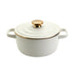 2-Quart Stoneware Casserole Pan Baking Dish, White